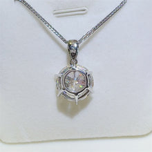 Load image into Gallery viewer, 10 Carat Moissanite 925 Sterling Silver Pendant Necklace
