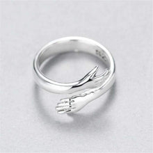 Load image into Gallery viewer, Hug Shape 925 Sterling Silver Bypass Ring