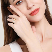 Load image into Gallery viewer, 925 Sterling Silver Inlaid Moissanite Ring