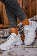 Load image into Gallery viewer, Mesh Lace-Up Round Toe Athletic
