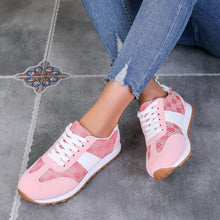 Cargar imagen en el visor de la galería, Contrast Round Toe Flat Sneakers