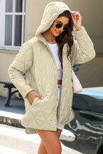 Cargar imagen en el visor de la galería, Snap Down Long Sleeve Quilted Winter Coat
