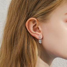 Load image into Gallery viewer, 925 Sterling Silver Moissanite C-Hoop Earrings