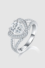 Load image into Gallery viewer, 1 Carat Moissanite 925 Sterling Silver Heart Ring