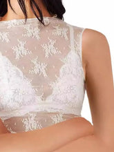 Load image into Gallery viewer, Lace Mock Neck Top