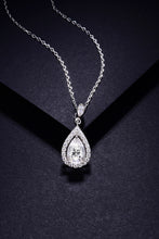 Load image into Gallery viewer, 1.5 Carat Moissanite 925 Sterling Silver Teardrop Necklace