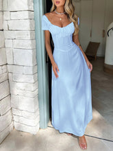 Load image into Gallery viewer, Devine Sweetheart Neck Short Sleeve Maxi Dress