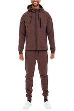 Cargar imagen en el visor de la galería, Mens Full Zip Sweat Pant Sweat Set