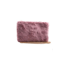 Load image into Gallery viewer, FAUX FUR CLUTCH SHOULDER BAG