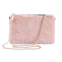 Load image into Gallery viewer, FAUX FUR CLUTCH SHOULDER BAG