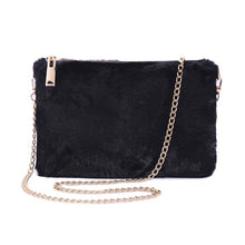 Load image into Gallery viewer, FAUX FUR CLUTCH SHOULDER BAG