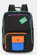 Cargar imagen en el visor de la galería, Himawari Contrast Nylon Backpack Bag with Handles