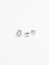 Load image into Gallery viewer, 925 Sterling Silver Zircon Star Stud Earrings