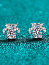 Load image into Gallery viewer, 1 Carat Moissanite 925 Sterling Silver Stud Earrings