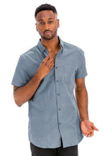 Cargar imagen en el visor de la galería, Weiv Men's Casual Short Sleeve Solid Shirts
