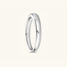 Load image into Gallery viewer, 925 Sterling Silver Inlaid Moissanite Ring