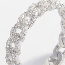 Load image into Gallery viewer, 925 Sterling Silver Inlaid Zircon Ring