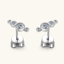 Load image into Gallery viewer, Moissanite 925 Sterling Silver Stud Earrings