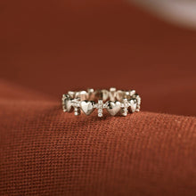 Load image into Gallery viewer, Heart Cross 925 Sterling Silver Ring