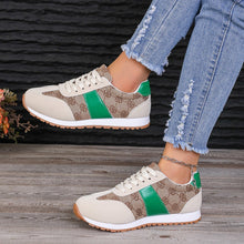 Cargar imagen en el visor de la galería, Contrast Round Toe Flat Sneakers