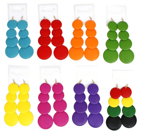 1434 - wood earrings