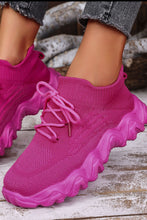 Load image into Gallery viewer, Mesh Lace-Up Round Toe Athletic