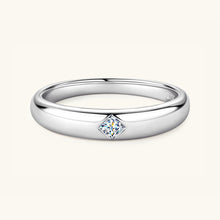 Load image into Gallery viewer, 925 Sterling Silver Inlaid Moissanite Ring
