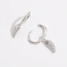 Load image into Gallery viewer, 925 Sterling Silver Zircon Chili Shape Earrings