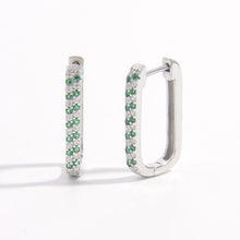 Load image into Gallery viewer, 925 Sterling Silver Inlaid Zircon Earrings