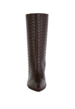 Load image into Gallery viewer, Mentha Woven Faux Leather Boots