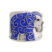 Cargar imagen en el visor de la galería, Full Blue Elephant Cuff