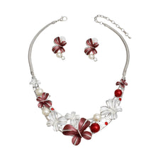 Load image into Gallery viewer, Collar Refined Red White Butterfly DST Necklace