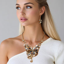 Load image into Gallery viewer, Pendant Boho Leopard Print Butterfly Necklace