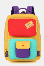 Cargar imagen en el visor de la galería, Himawari Contrast Nylon Backpack Bag with Handles