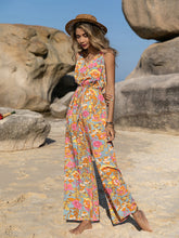 Load image into Gallery viewer, V-Neck Wide Leg Jumpsuit