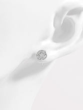 Load image into Gallery viewer, 925 Sterling Silver Zircon Star Stud Earrings