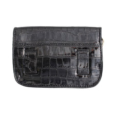 Cargar imagen en el visor de la galería, Black Croc Belt Bag