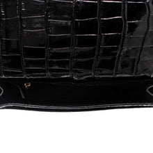Cargar imagen en el visor de la galería, Black Croc Belt Bag