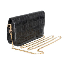 Cargar imagen en el visor de la galería, Black Croc Belt Bag
