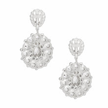 Cargar imagen en el visor de la galería, Clip On Brilliant Purple Teardrop Crystal Earrings