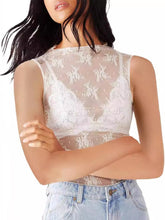 Load image into Gallery viewer, Lace Mock Neck Top