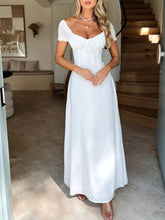 Load image into Gallery viewer, Devine Sweetheart Neck Short Sleeve Maxi Dress