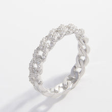Load image into Gallery viewer, 925 Sterling Silver Inlaid Zircon Ring