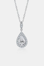 Load image into Gallery viewer, 1.5 Carat Moissanite 925 Sterling Silver Teardrop Necklace