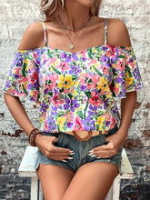 Load image into Gallery viewer, Floral Half Sleeve Blouse