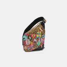 Load image into Gallery viewer, Nicole Lee USA Vegan Leather Leopard & Lip Pattern Crossbody Bag