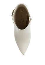 Load image into Gallery viewer, Conchos Belt Detail Block Heel Boots