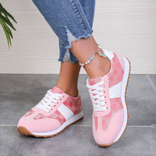 Cargar imagen en el visor de la galería, Contrast Round Toe Flat Sneakers