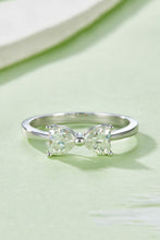 Load image into Gallery viewer, 1 Carat Moissanite 925 Sterling Silver Bow Ring