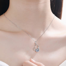 Load image into Gallery viewer, 2 Carat Moissanite Heart 925 Sterling Silver Necklace